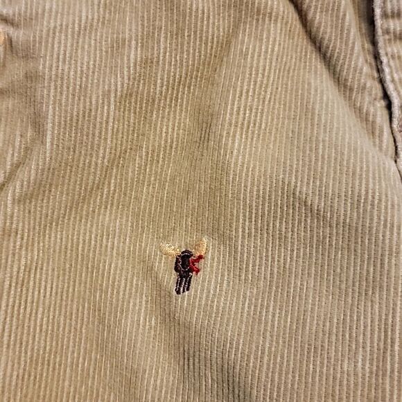 BOY'S JANIE AND JACK TAN CORDUROY PANTS WITH EMBROIDERED REINDEER, SIZE 5T - Picture 9 of 9